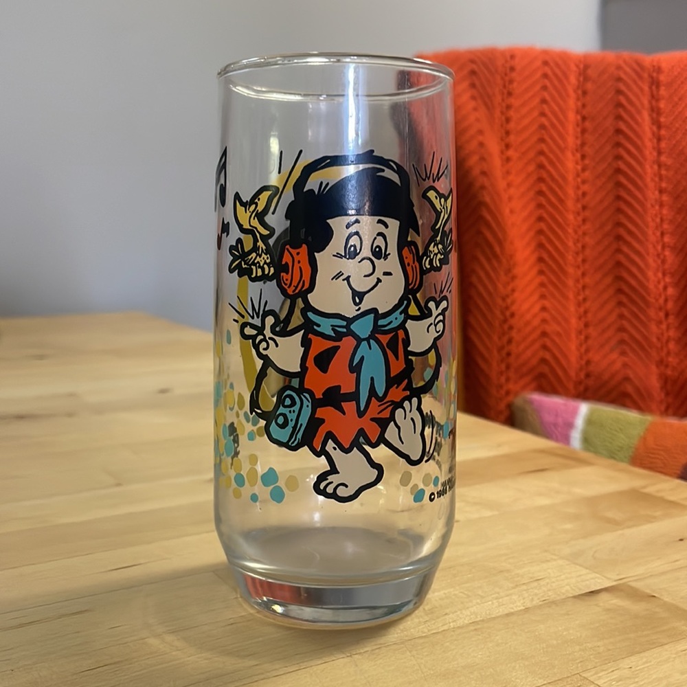 1986 Pizza Hut Fred Flintstone Glass